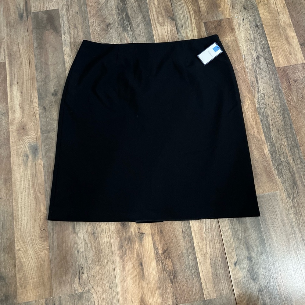 Croft & Barrow Skirt Women's Plus Size Straight Pencil 18 Black  NWT